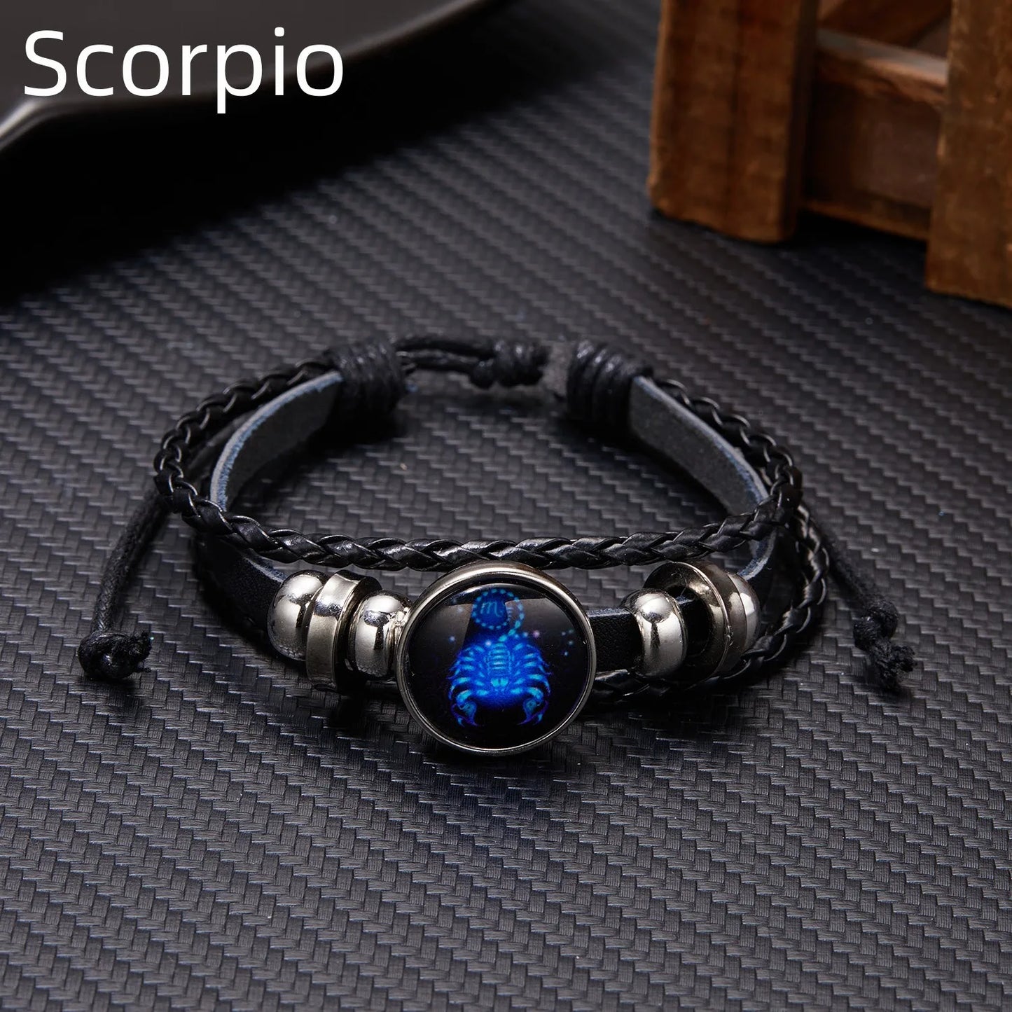 12 Constellation Zodiac Sign Charm Luminous Bracelets Men Women Vintage Multilayer Wrap Leather Bracelet & Bangle Birthday Gift